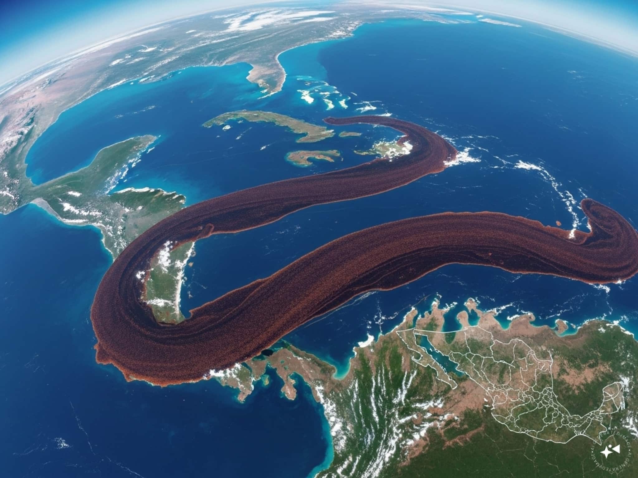 আফ্রিকা থেকে মেক্সিকো পর্যন্ত সমুদ্রে খেলে বেড়াচ্ছে বিরাট 'বাদামি সাপ'! মহাকাশ থেকেও দেখা যাচ্ছে! কীসের সংকেত?