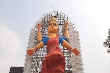 ঘূর্ণিঝড়ের ধ্বংসলীলা এখনই শুরু? ধসে গেল চন্দননগরে সদ্য নির্মিত ৭৫ ফুটের 'বিশ্বের সবচেয়ে বড় জগদ্ধাত্রী'! আহত ৬