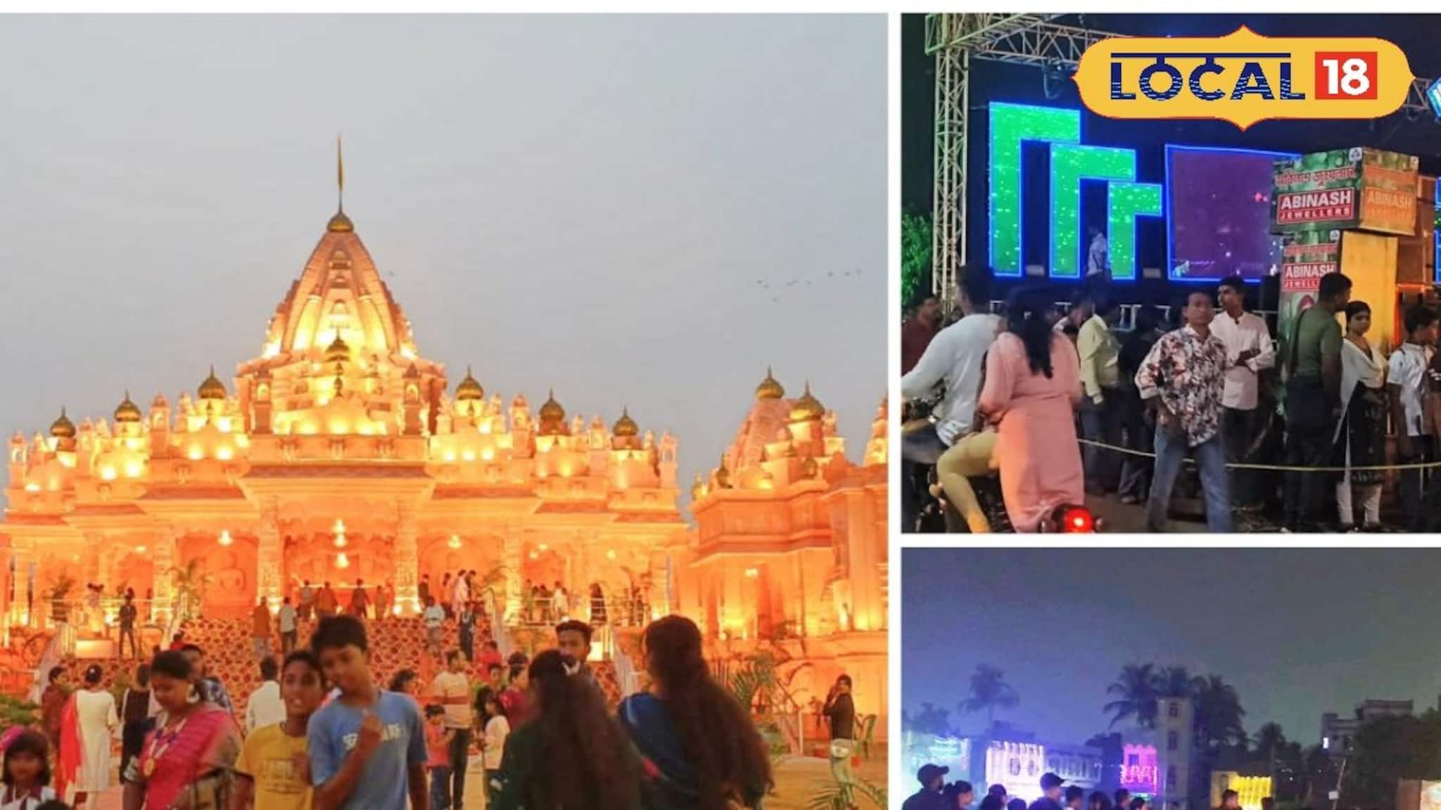 কালীপুজোয় দর্শনার্থীদের লাইন ভূতের দোরগোড়ায়, শহর প্রান্তে দাঁড়িয়ে ৩০ ফুটের চামুণ্ডা