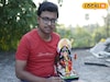 ৪০ ফুট, ৮৫ ফুটের কালীমূর্তি তো অনেক হল! এবার দেখুন ১২ ইঞ্চির কালী প্রতিমা