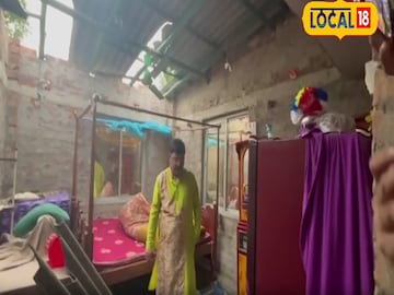 কয়েক মিনিটের ঝড়ে লণ্ডভণ্ড বাড়িঘর
