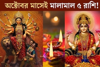 দুর্গাপুজো, লক্ষ্মীপুজো, দীপাবলী...একাধিক বড় যোগ! অক্টোবর মাসেই বড় ধামাকা,মালামাল ৫ রাশি