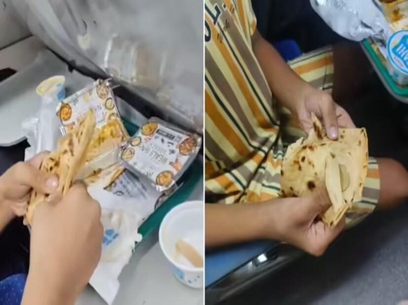 কিন্তু এরপরেই ঘটে আজব কাণ্ড। ডিনার খাবেন বলে প্যাকেট খুলে পরোটায় হাত দিয়েই ছিটকে গেলেন মহিলা। পরোটার ভিতরে চকচকে ওটা কী? দেখা গেল পরোটার ভিতরে ধাতুর তৈরি কিছু একটা যেন রয়েছে। নিমেষেই বোঝা গেল কী সেই জিনিস!