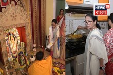 করলেন ভোগ রান্না..বাজালেন কাঁসরও! বাড়ির কালীপুজোয় অন্য রূপে মুখ্যমন্ত্রী মমতা