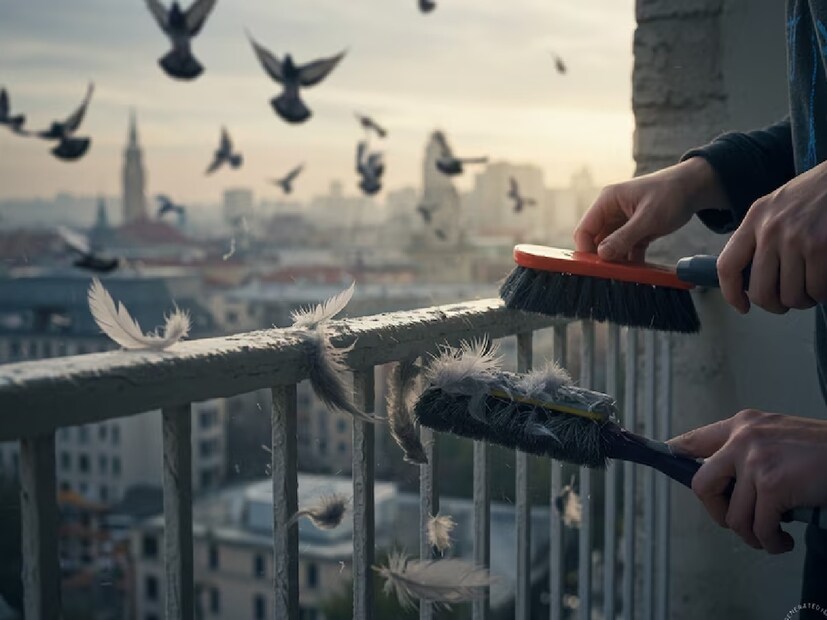 ৪. হালকা নেট বা ব্যারিয়ার লাগানবারান্দায় বার্ড-ফ্রেন্ডলি নেট লাগানো সবচেয়ে নির্ভরযোগ্য সমাধান। এতে পায়রা ঢুকতে পারে না, তবে হাওয়া ও আলো ঠিকই ঢোকে। নেট লাগানো না গেলে রেলিং জুড়ে স্বচ্ছ ফিশিং লাইন লাগাতে পারেন—পায়রা সহজে বসতে পারবে না।