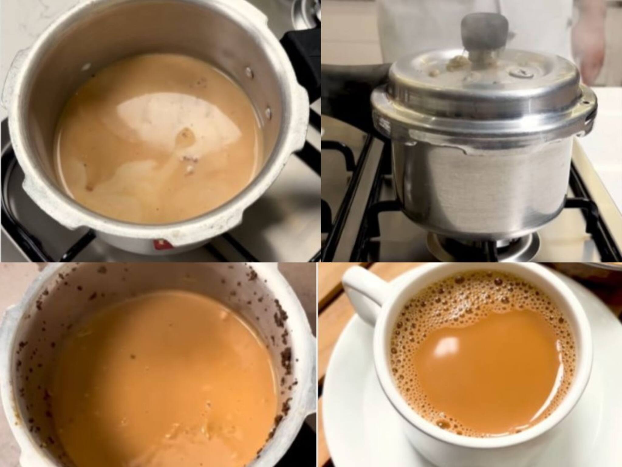 How to make Tea in Pressure Cooker: ৫ মিনিটও সময় লাগবে না! প্রেশার কুকারে শুধু ২ সিটিতে বানিয়ে ফেলুন পারফেক্ট দুধ চা, রইল রেসিপি
