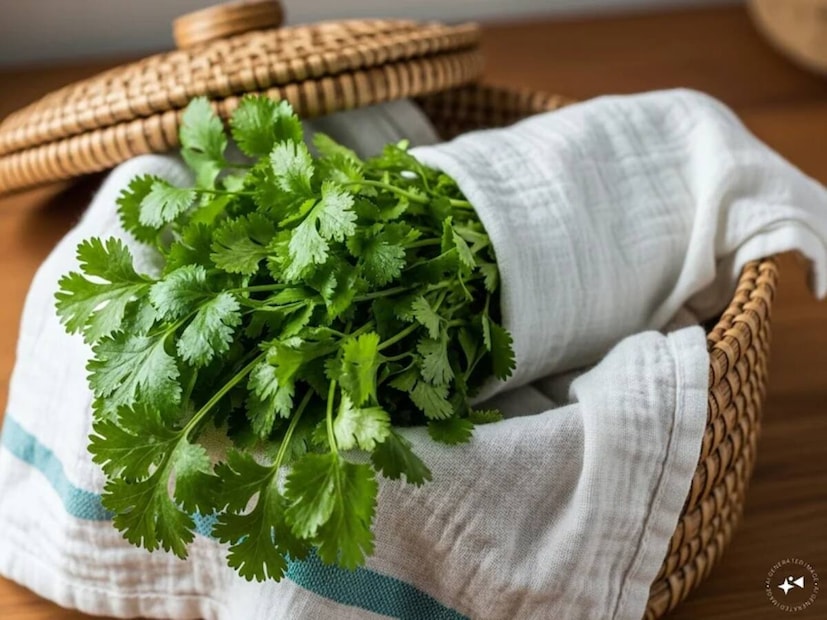 *যদি আপনার ফ্রিজার না থাকে, তাহলে কাগজও একটি ভাল বিকল্প। ধনেপাতা ভালভাবে শুকিয়ে নিন, কাগজে মুড়ে নিন এবং শুকনো পাত্রে সংরক্ষণ করুন। কাগজ অতিরিক্ত আর্দ্রতা শোষণ করে, পাতাগুলিকে দীর্ঘ সময়ের জন্য তাজা রাখে।