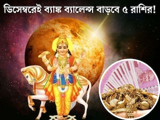 শুক্রের ৪ বার গোচর, ডিসেম্বরেই সোনায় মুড়বে ৫ রাশির কপাল!  বাড়বে ব‍্যাঙ্ক ব‍্যালেন্স