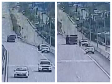 রাস্তার ধারে দাঁড়িয়ে থাকা নৃত্যশিল্পীকে পিষে দেয় ট্রাক৷ ছবি-এক্স