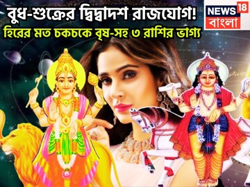 বছরের সেরা! বুধ-শুক্রের দ্বিদ্বাদশ রাজযোগ! হিরের মত চকচকে বৃষ-সহ ৩ রাশির ভাগ্য বছরের সেরা! বুধ-শুক্রের দ্বিদ্বাদশ রাজযোগ! হিরের মত চকচকে বৃষ-সহ ৩ রাশির ভাগ্য