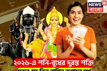 ২০২৬-এর শুরুতেই শনি-বুধের মহামিলন, ৩০ বছর পরে ঢেলে দেবেন অর্থ, মকর-সহ তিন রাশির সোনালি দিন