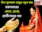 এক ক্লিকে তিন মূল্যবান ধাতুর নতুন দাম! মঙ্গলবারের  সোনা, রুপো, প্ল্যাটিনামের টাটকা দর