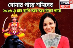 নতুন বছরে সোনার পায়ে শনিদেব! জানুয়ারি থেকেই ঘুরবে খেলা, চার রাশির না পাওয়া পূর্ণ হবে