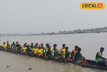 শান্তিপুরের নৌকা বাইচে ৭৫ ফুটের দৈত্যাকার তরণী! ভাগীরথীর দু'পাড়ে জনসমুদ্র, রইল ভিডিও