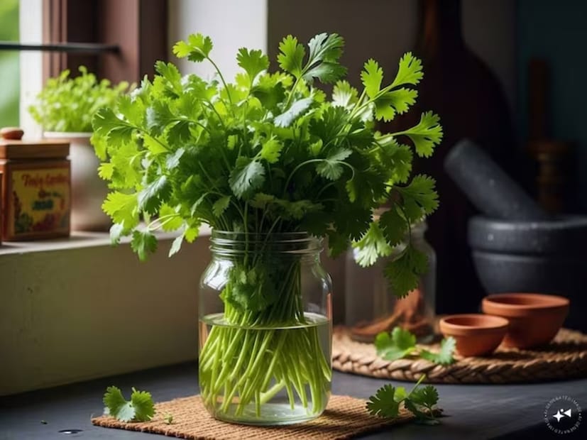 ভারতীয় রান্নার বিভিন্ন পদকে বিশ্বদরবারে যেন পরিচিতি দেয় এই সবুজ পাতা। রান্না শেষ হওয়ার পর উপরে একটু ছড়িয়ে দেওয়া থেকে এটা দিয়েই রান্না করা- সুস্বাদ সহজেই এনে দেয়। এজন্যই ধনেপাতা রেস্তোরাঁ থেকে শুরু করে স্ট্রিট ফুড পর্যন্ত বিভিন্ন খাবারে ব্যবহার করা হয়। ভারতীয়দের অতি প্রিয় বললে বিন্দুমাত্র ভুল হবে না। কিন্তু ধনেপাতার একটি সমস্যা হল এটি দ্রুত নষ্ট হয়ে যায়। ফ্রিজে রাখলেও এটি কালো হয়ে যায় এবং এর সতেজতা হারায়। ধনেপাতা দীর্ঘ সময়ের জন্য সতেজ রাখার কিছু টিপস এখানে দেওয়া হল। (Representative/AI Image) ভারতীয় রান্নার বিভিন্ন পদকে বিশ্বদরবারে যেন পরিচিতি দেয় এই সবুজ পাতা। রান্না শেষ হওয়ার পর উপরে একটু ছড়িয়ে দেওয়া থেকে এটা দিয়েই রান্না করা- সুস্বাদ সহজেই এনে দেয়। এজন্যই ধনেপাতা রেস্তোরাঁ থেকে শুরু করে স্ট্রিট ফুড পর্যন্ত বিভিন্ন খাবারে ব্যবহার করা হয়। ভারতীয়দের অতি প্রিয় বললে বিন্দুমাত্র ভুল হবে না। কিন্তু ধনেপাতার একটি সমস্যা হল এটি দ্রুত নষ্ট হয়ে যায়। ফ্রিজে রাখলেও এটি কালো হয়ে যায় এবং এর সতেজতা হারায়। ধনেপাতা দীর্ঘ সময়ের জন্য সতেজ রাখার কিছু টিপস এখানে দেওয়া হল। (Representative/AI Image)