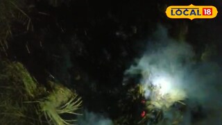 আগুনে ক্ষতিগ্রস্ত ধানের গাদা 