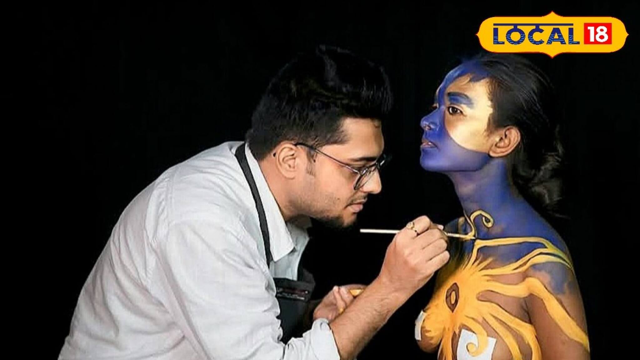  রং তুলিতে মানবশরীরই যখন ক্যানভাস! চ্যাম্পিয়নশিপে দেশের মুখ বাংলার শৈলেশ 