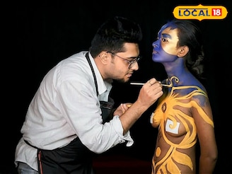  রং তুলিতে মানবশরীরই যখন ক্যানভাস! চ্যাম্পিয়নশিপে দেশের মুখ বাংলার শৈলেশ 