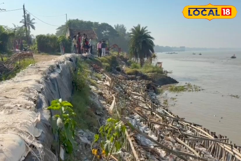 তিনি নিজে সমস্ত কিছু খতিয়ে দেখেন। এরপর সাংসদের নির্দেশে প্রতিনিধি দল ভাঙন কবলিত এলাকা পরিদর্শন করে। সেচ দফতর মেরামতির কাজ শুরু করেছে। (ছবি ও তথ্য: সুমন সাহা) 
