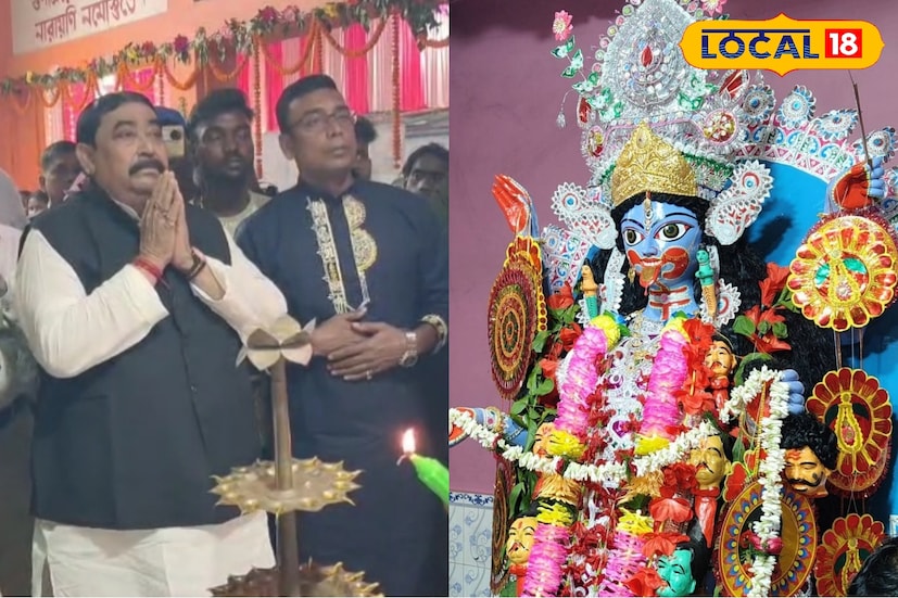 দুবরাজপুরের নামোপাড়া ও বাগদি পাড়ার অগ্রহায়ণ কালীপুজোর উদ্বোধনে এসে শহরের বেহাল রাস্তা ও অকেজো পথবাতি নিয়ে প্রকাশ্যে অসন্তোষ প্রকাশ করলেন তৃণমূলের কোর কমিটির আহ্বায়ক অনুব্রত মণ্ডল। পুজো মঞ্চ থেকেই তিনি দলীয় পৌরসভাকে কটাক্ষ করেন। (সুদীপ্ত গড়াই)