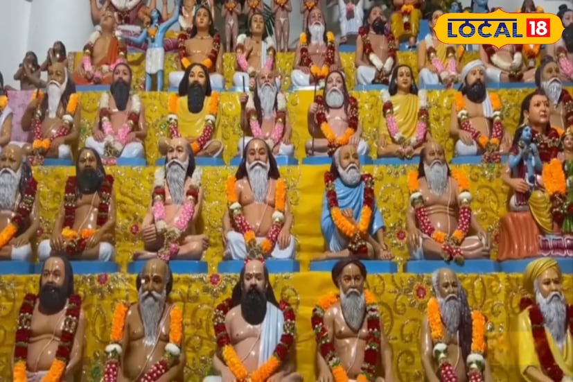 আশ্রমে পা রাখা মাত্রই নজর কাড়ছে রাধাকৃষ্ণের লীলা-মঞ্চ, গোবর্দ্ধনধারী কৃষ্ণের জীবন্ত ভাস্কর্য এবং নানা পৌরাণিক চরিত্রের সূক্ষ্ম কারুকার্য। রঙিন আলোকসজ্জা, ফুলের সাজ এবং সুরেলা ভজন-কীর্তনের আবহ মিলিয়ে জায়গাটি যেন হয়ে উঠেছে আধ্যাত্মিক শান্তির এক আলাদা কেন্দ্র