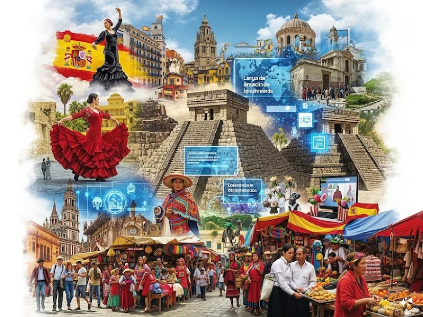 *স্প্যানিশ: এর ঠিক পরেই রয়েছে স্প্যানিশ ভাষা, এই ভাষায় প্রায় ৫৬ কোটি মানুষ কথা বলে থাকে। স্পেন, ল্যাটিন আমেরিকা এবং মার্কিন যুক্তরাষ্ট্রের মানুষের মধ্যে স্প্যানিশ ভাষা ব্যাপকভাবে ব্যবহৃত হয়। ইংরেজির পরে ইন্টারনেটে সর্বাধিক ব্যবহৃত ভাষা হওয়ার গৌরবও রয়েছে স্প্যানিশেরই।