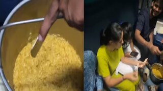 ট্রেনেই ম্যাগি