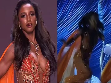 র‍্যাম্পে হুমড়ি খেয়ে পড়লেন মিস জামাইকা ! (Photo: X)