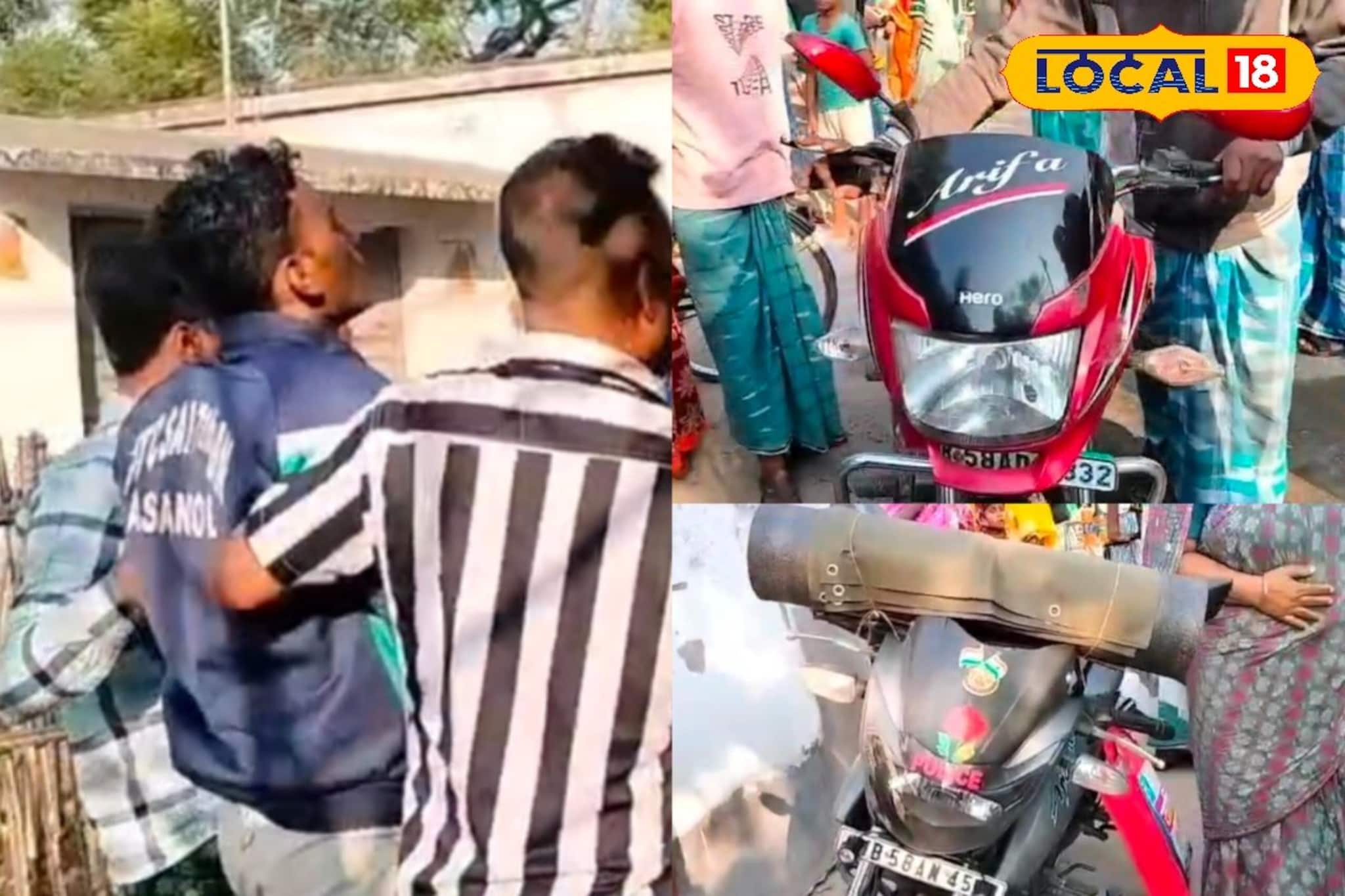 পুলিশের বাইকের সঙ্গে মুখোমুখি ধাক্কা অন্য বাইকের! ছিটকে পড়ে আহত ২ পুলিশকর্মী-সহ ৪