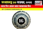 সংখ্যাতত্ত্বে ১৬ নভেম্বর, দেখে নিন কেমন যাবে আজকের দিন? জানাচ্ছেন জ্যোতিষী চিরাগ দারুওয়ালা
