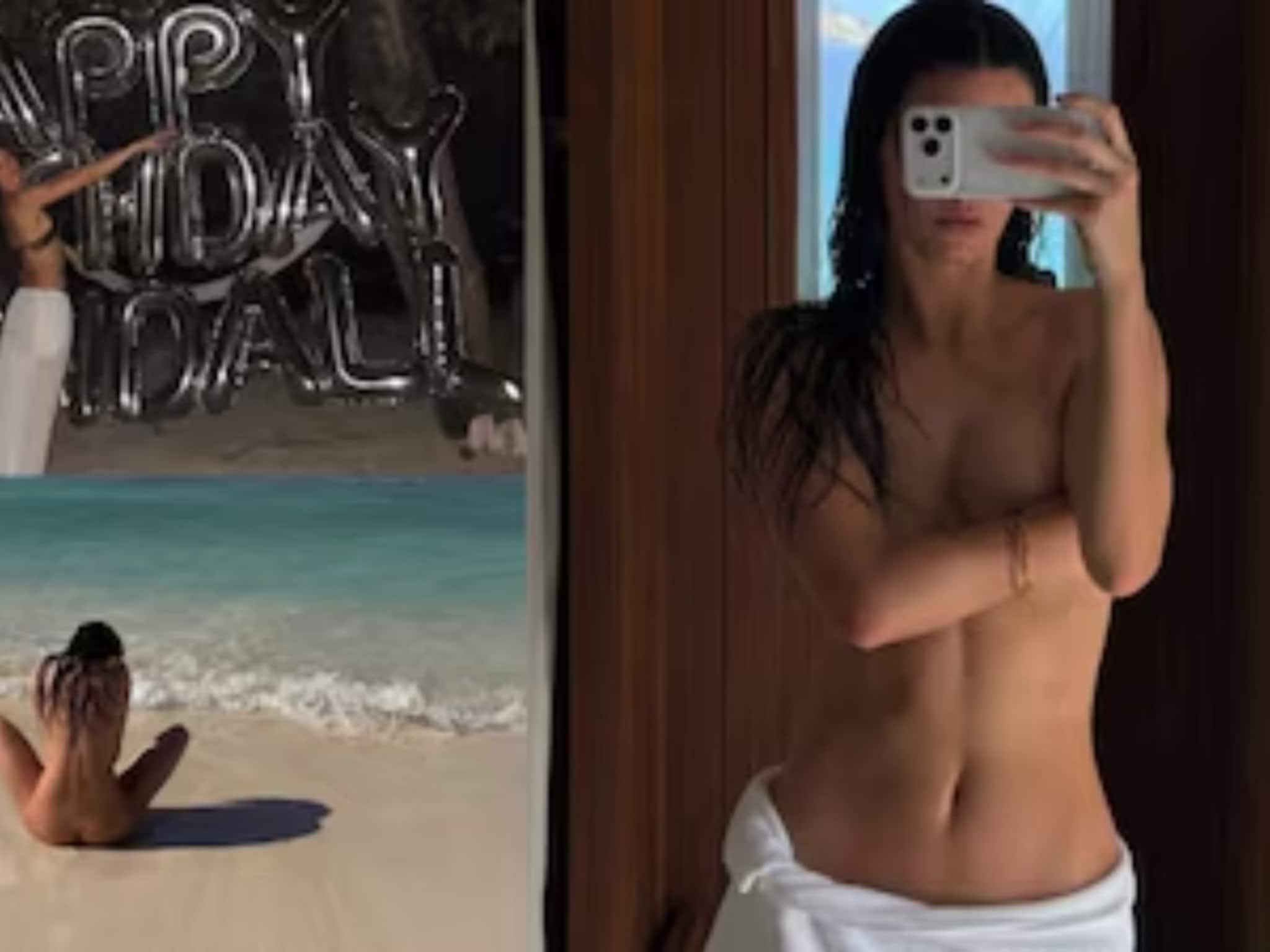 Kendall Jenner: সৈকতে নগ্ন কেন্ডাল জেনার! ৩০তম জন্মদিনে সাহসী ছবি পোস্ট করে সাড়া ফেলে দিলেন সুপারমডেল