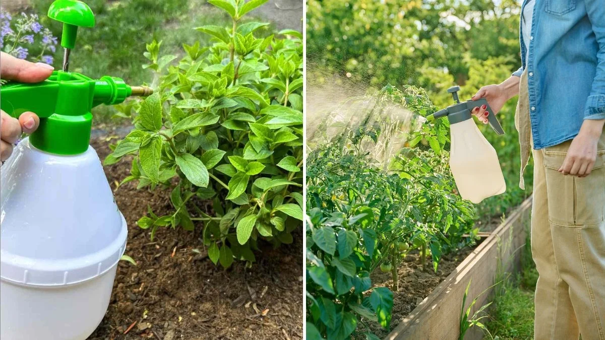 রসুন-জল স্প্রে কীভাবে তৈরি এবং ব্যবহার করবেন?প্রতি লিটার পরিষ্কার জলে ৩-৪টি তাজা রসুনের কোয়া দিন। অ্যালিসিন নিঃসরণ করার জন্য কোয়াগুলিকে গুঁড়ো বা সূক্ষ্মভাবে কুঁচি করে নিন, তারপর ১২-২৪ ঘণ্টা ভিজিয়ে রাখুন। এরপর দ্রবণ স্প্রেয়ারে আটকে যাওয়া এড়াতে সূক্ষ্ম জাল বা মসলিনের পাতলা কাপড়ের মধ্য দিয়ে ছেঁকে নিন।