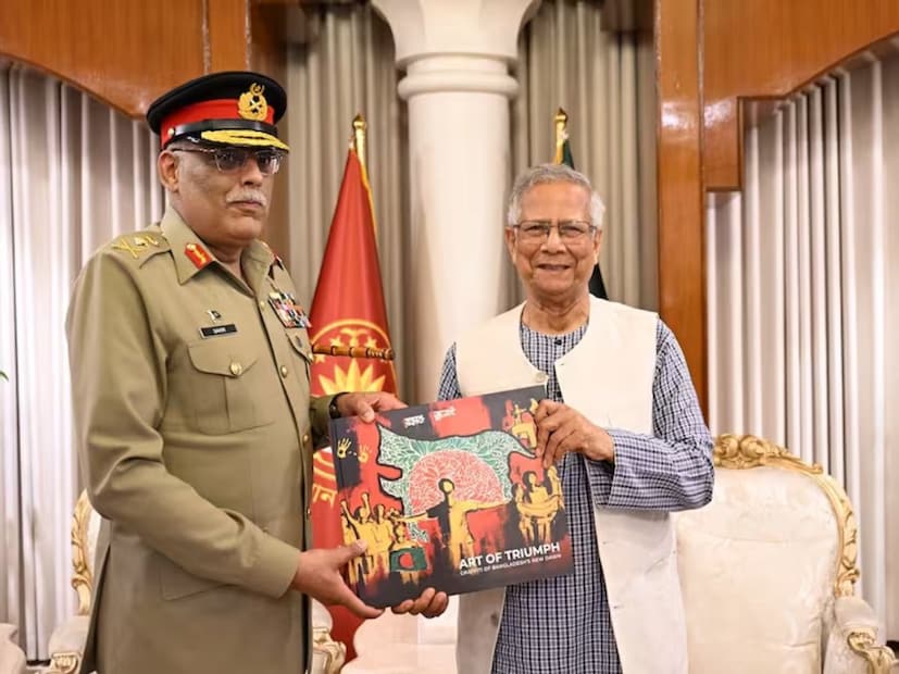 সম্প্রতি পাকিস্তানের জয়েন্ট চিফস অফ স্টাফ কমিটির চেয়ারম্যান জেনারেল সাহির শামশাদ মির্জাকে বাংলাদেশের প্রধান উপদেষ্টা মুহম্মদ ইউনূস একটি আর্টওয়ার্ক বা শিল্পকর্ম উপহার দিয়েছেন৷  তাতে উত্তর-পূর্ব ভারতের ৭টি রাজ্যকে বাংলাদেশের অন্তর্ভূক্ত করে ম্যাপ আঁকা হয়েছে৷ 