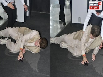 উঁচু নিচু মেঝে, হাঁটতে গিয়ে হুড়মুড়িয়ে পড়ে গেলেম ৮৩-র জিতেন্দ্র, তুলে ধরতে ছুটলেন সকলে