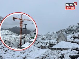 বরফে ঢাকল ছাঙ্গু, নাথু-লা ও লাচুং! যেদিকে চোখ যাচ্ছে, সাদা পাহাড়ের সারি...রাতভর তুষারপাত