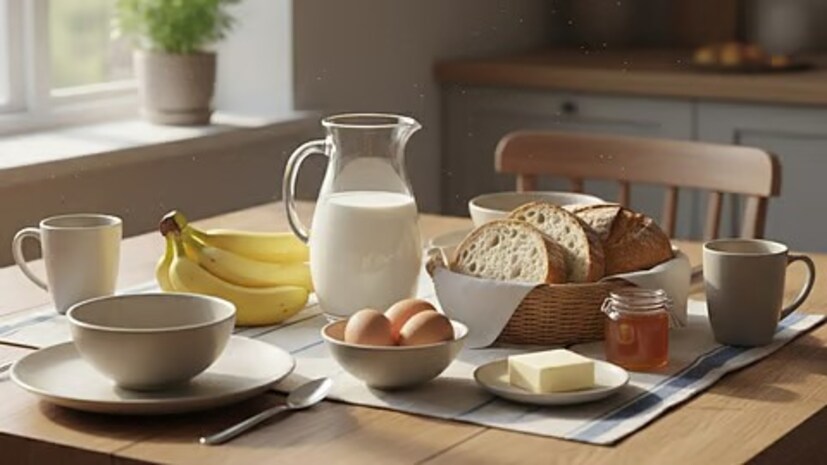 যদি এত খাওয়ার জন্য সময় না থাকে তাহলে দেওয়া যেতে পারে রুটি তরকারি বা দুধ কর্নফ্লেক্স বা পাউরুটি ডিমসিদ্ধ কলা৷ সঙ্গে ফলও থাকতে পারে৷ তবে খালি পেটে ফল বাচ্চাদের না দেওয়াই ভাল৷ কারণ এতে গ্যাসের সমস্যা দেখা দিতে পারে৷