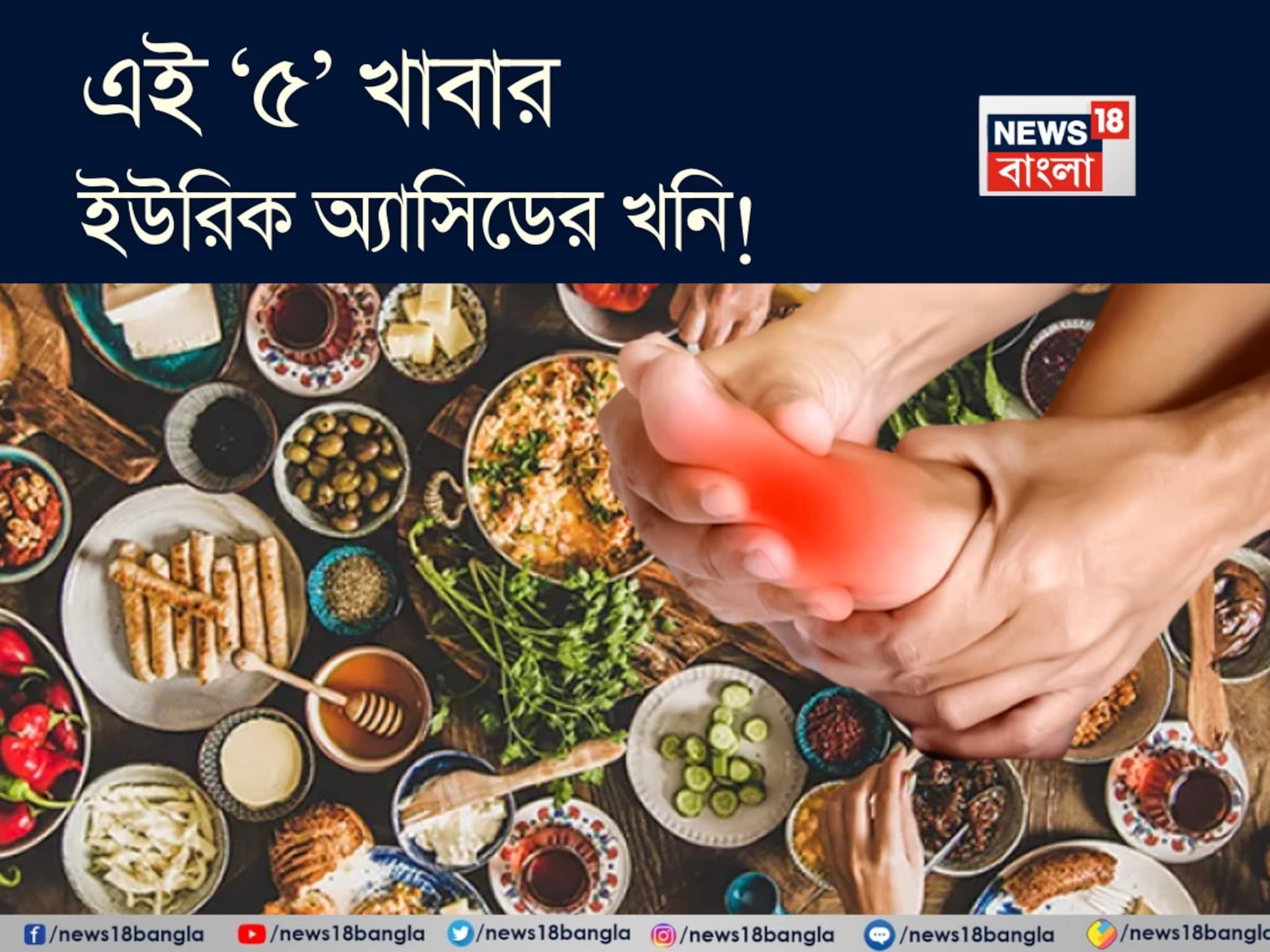 Food to cause Uric Acid: শুধু পাঁঠার মাংসই নয়! এই ‘৫’ খাবারও ইউরিক অ্যাসিডের খনি! খেলেই শরীরে জমবে ‘বিষাক্ত নোংরা’! গাঁটে গাঁটে তীব্র যন্ত্রণা