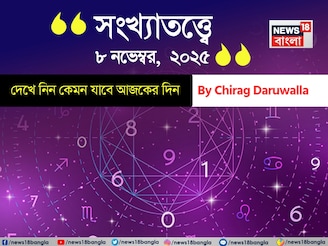 কেমন যাবে ৮ নভেম্বর দিনটি? সংখ্যাতত্ত্ব অনুযায়ী জানাচ্ছেন জ্যোতিষী চিরাগ দারুওয়ালা