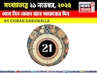 সংখ্যাতত্ত্বে ২১ নভেম্বর, কেমন যাবে আজকের দিন? জানাচ্ছেন জ্যোতিষী চিরাগ দারুওয়ালা