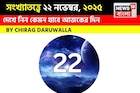 সংখ্যাতত্ত্বে ২২ নভেম্বর, দেখে নিন কেমন যাবে আজকের দিন? জানাচ্ছেন জ্যোতিষী চিরাগ দারুওয়ালা