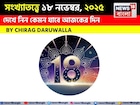 সংখ্যাতত্ত্বে ১৮ নভেম্বর, দেখে নিন কেমন যাবে আজকের দিন? জানাচ্ছেন জ্যোতিষী চিরাগ দারুওয়ালা