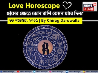 ২৩ নভেম্বর, ২০২৫- কেমন যাবে আজকের প্রেমজীবন, জানাচ্ছেন জ্যোতিষী চিরাগ দারুওয়ালা