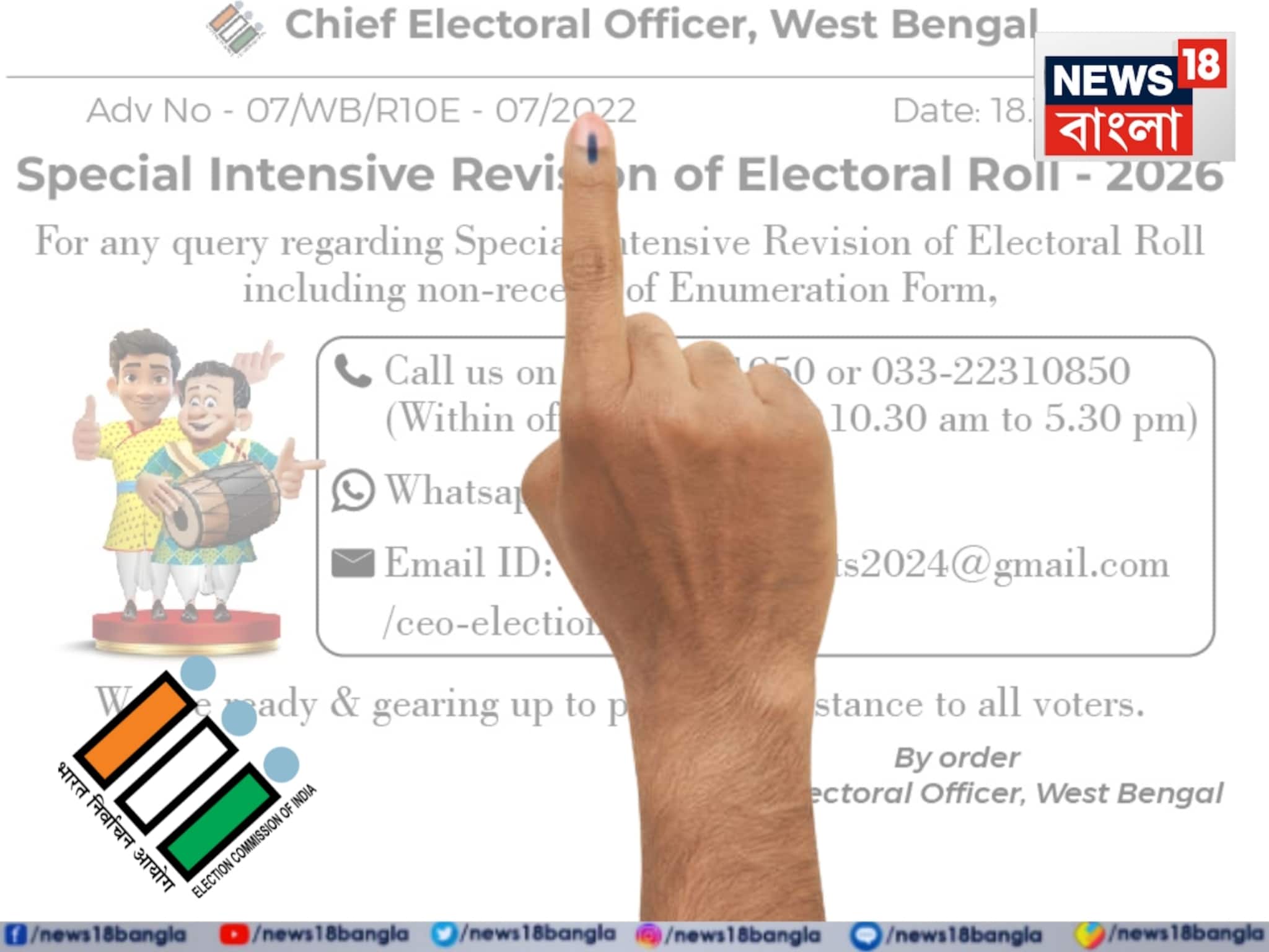 SIR: এস আই আর ফর্ম না পেলে জানান যাবে অভিযোগ! ফোন নম্বর, ইমেল সমস্ত জানিয়ে দিল রাজ‍্যের মুখ‍্য নির্বাচনী আধিকারিক