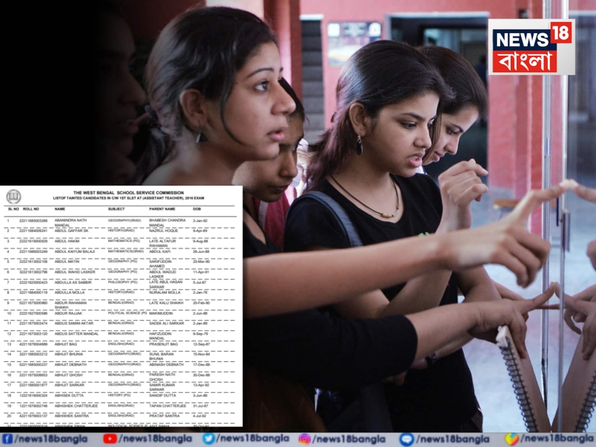 ২০১৬-এর ১৮০৬ জনের তালিকায় 'দাগিদের' পূর্ণাঙ্গ তালিকা প্রকাশ করল SSC, কোথায় দেখা যাবে তালিকা?