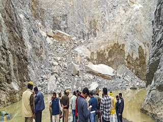 At least three dead, eight feared trapped as stone mine collapses in Sonbhadra, rescue operation under way At least three dead, eight feared trapped as stone mine collapses in Sonbhadra, rescue operation under way