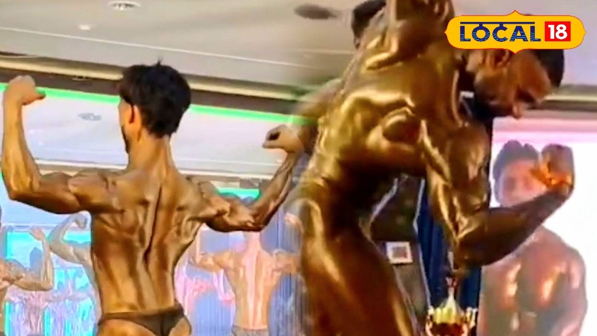 শিশুদের যোগাসন থেকে বড়দের পেশিশক্তির প্রদর্শনী, বারাসাতে গ্র্যান্ড বডি বিল্ডিং শো