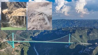 চিনে হুড়মুড়িয়ে ভেঙে পড়ল ব্রিজ - Photo Courtesy- Peter Lemonjello/ X Account 