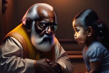 Grandfather and Granddaughter: ও মাই গড! দাদু দেদার আনন্দে খেলায় মাতোয়ারা নাতনির সঙ্গে, বাঁশিতে ফুঁ দিতে গিয়ে গলায় গেল বাঁশি, তারপর ...