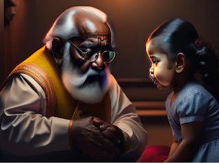 নাতনির সঙ্গে খেলতে গিয়ে সর্বনাশ! বাঁশি গলায় আটকে বিপদে দাদু -Photo Courtesy- Representative (AI)