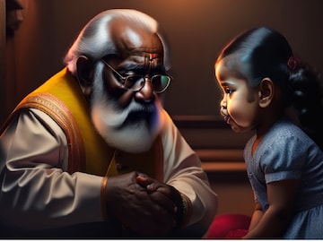 নাতনির সঙ্গে খেলতে গিয়ে সর্বনাশ! বাঁশি গলায় আটকে বিপদে দাদু -Photo Courtesy- Representative (AI)